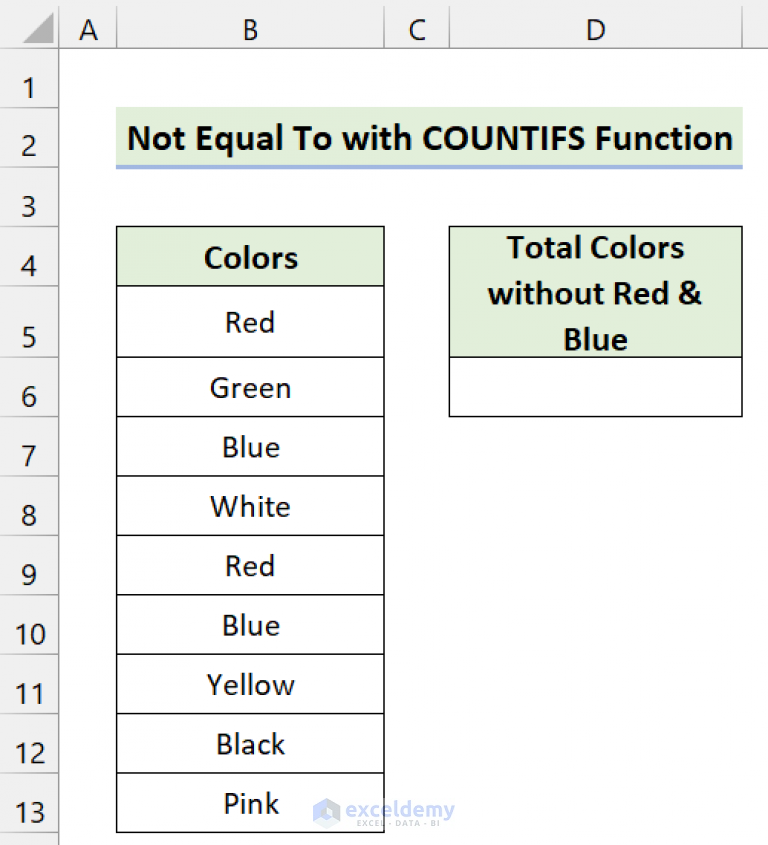 not-equal-to-operator-in-excel-with-5-examples-exceldemy