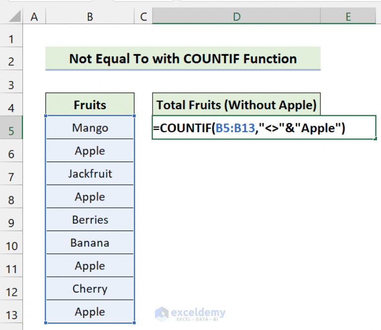 not-equal-to-operator-in-excel-with-5-examples-exceldemy