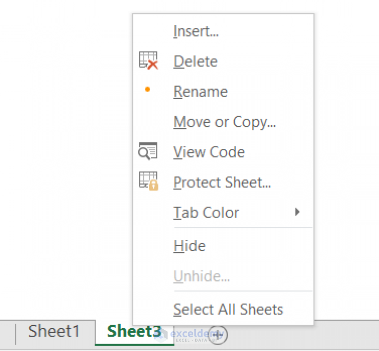 Shortcut to Delete Sheet in Excel (5 Quick Examples) ExcelDemy