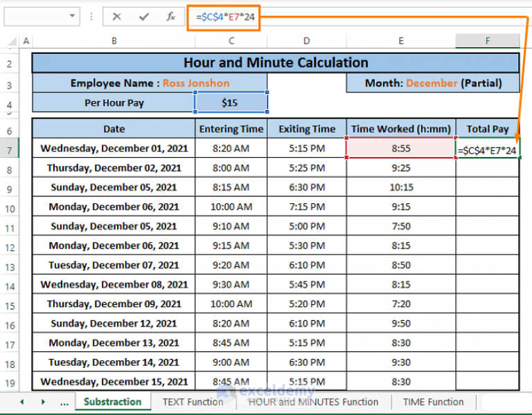 how-to-calculate-hours-and-minutes-for-payroll-excel-7-easy-ways