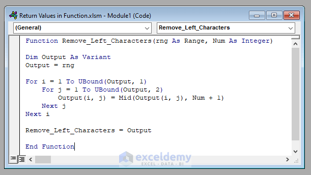 How To Return A Value In VBA Function Both Array And Non Array Values 