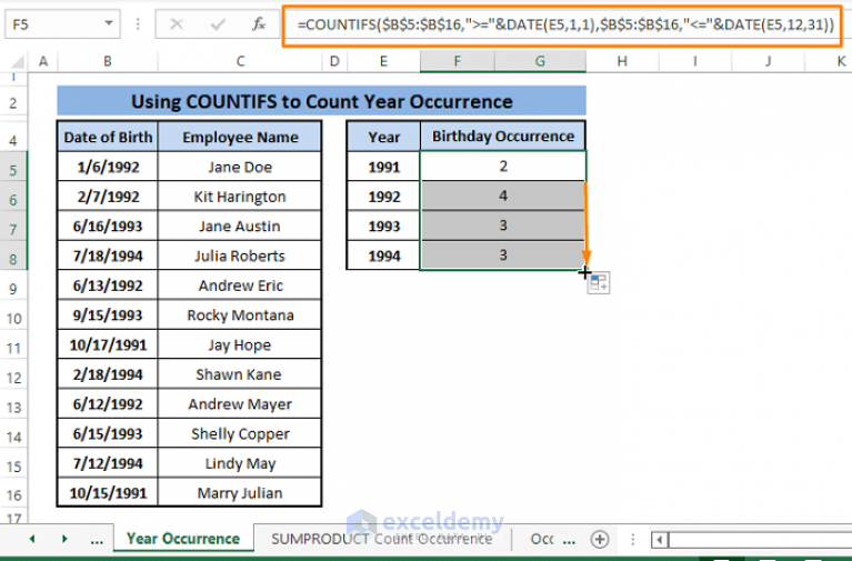 How To Use COUNTIFS With Date Range In Excel (6 Easy Ways)