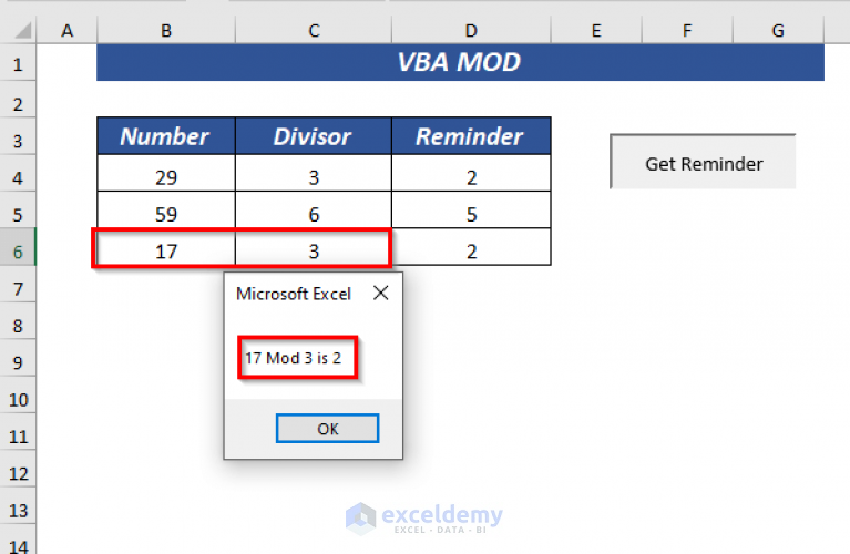 how-to-use-vba-mod-operator-9-examples-exceldemy