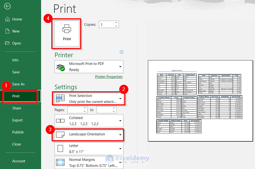 How To Print Multiple Sheets In Excel 6 Suitable Examples