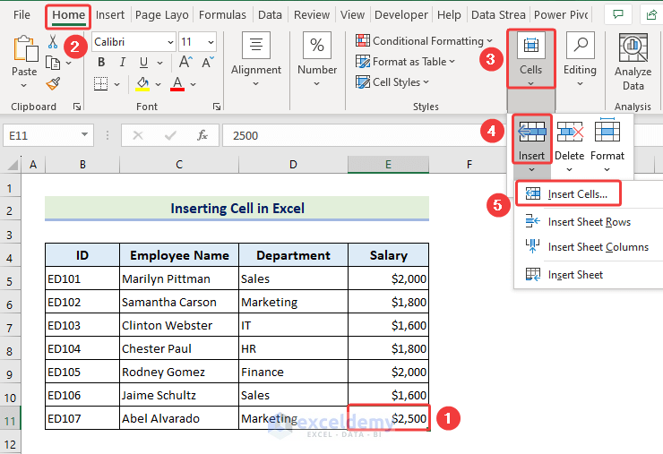 How to Add Rows and Columns in Excel (4 Easy Methods)