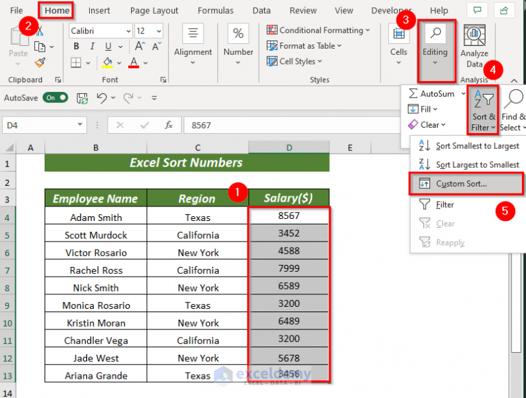 how-to-sort-numbers-in-excel-8-quick-ways-exceldemy