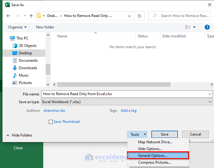 How To Remove Read Only From Excel 7 Easiest Ways Exceldemy 4452