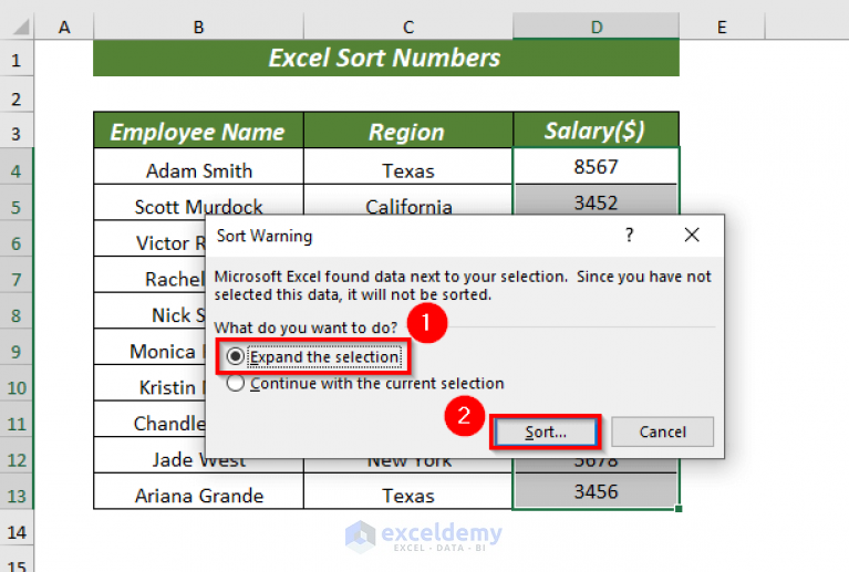 how-to-sort-numbers-in-excel-8-quick-ways-exceldemy