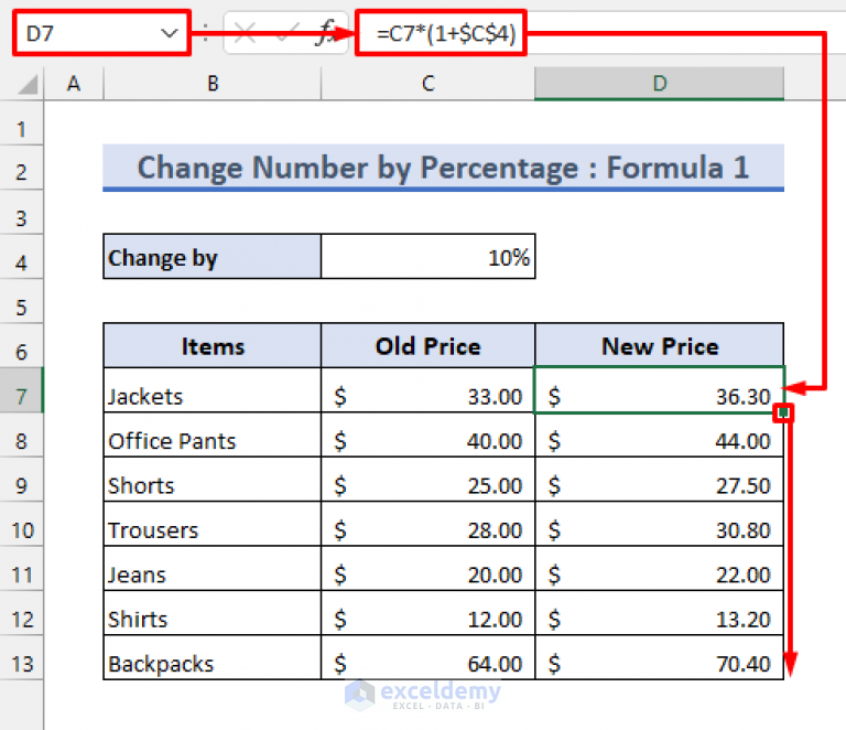 how-to-add-10-percent-to-a-number-in-excel-2-easy-methods