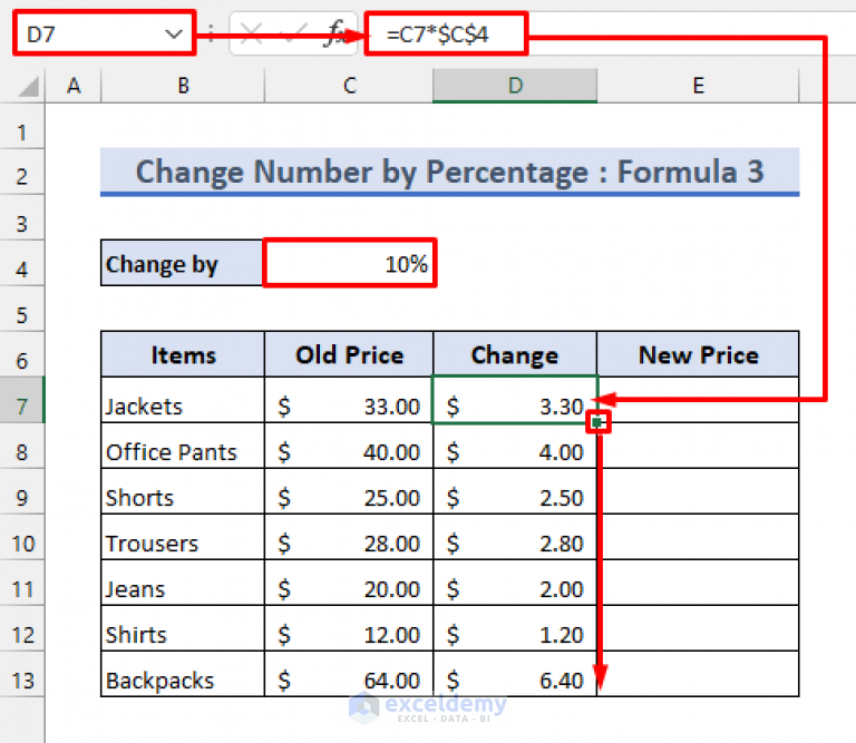 How to Add 10 Percent to a Number in Excel (2 Easy Methods)