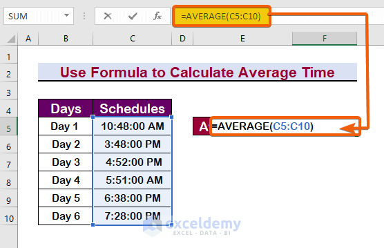 How To Get Average Time In Excel 3 Examples ExcelDemy