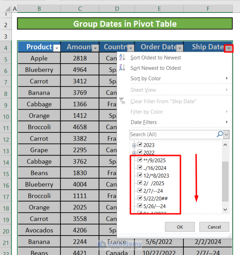 Fix Cannot Group Dates In Pivot Table 4 Possible Solutions Exceldemy 