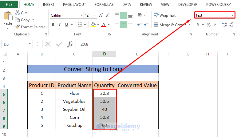 How To Convert String To Long Using VBA In Excel 3 Ways ExcelDemy