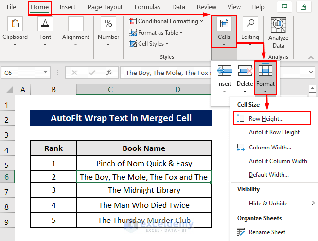 Auto Row Height Not Working In Excel 2 Quick Solutions ExcelDemy