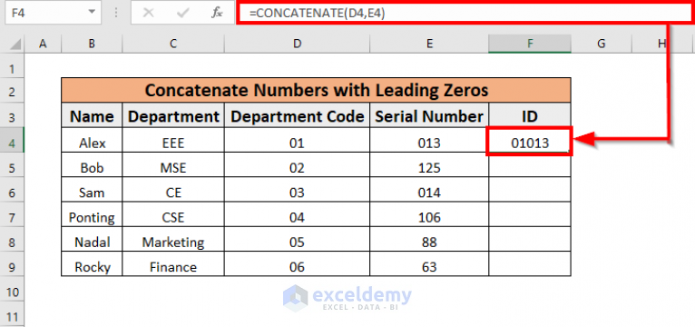 how-to-concatenate-numbers-with-leading-zeros-in-excel-6-methods