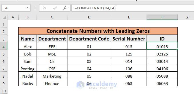 how-to-concatenate-numbers-with-leading-zeros-in-excel-6-methods