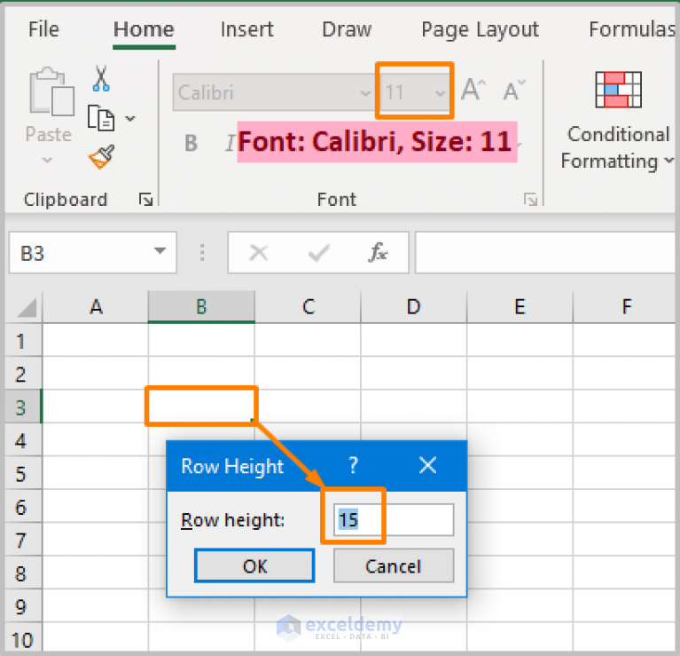 How To Change Restore Default Row Height In Excel ExcelDemy