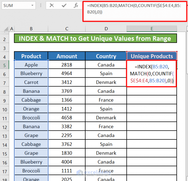 how-to-get-unique-values-from-range-in-excel-8-methods-exceldemy