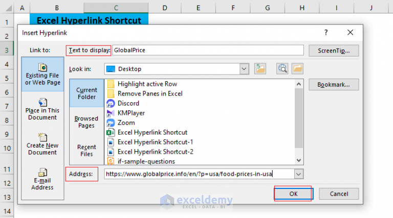 excel edit links shortcut key