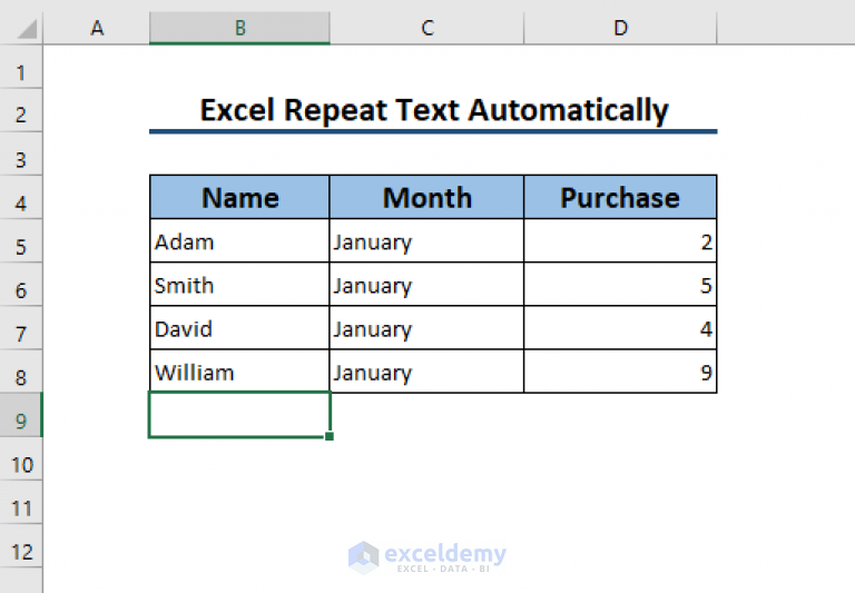 repeat-text-in-excel-automatically-5-easiest-ways-exceldemy