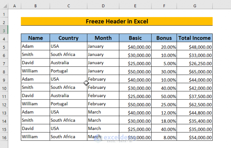 how-to-freeze-header-in-excel-top-4-methods-exceldemy