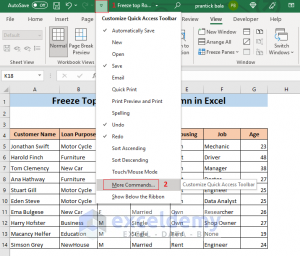 How to Freeze Top Row and First Column in Excel (5 Methods)