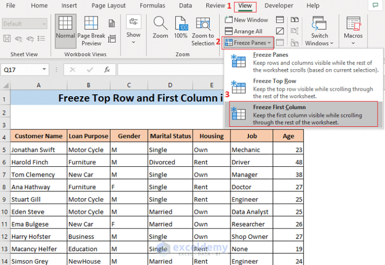 how-to-freeze-top-row-and-first-column-in-excel-5-methods