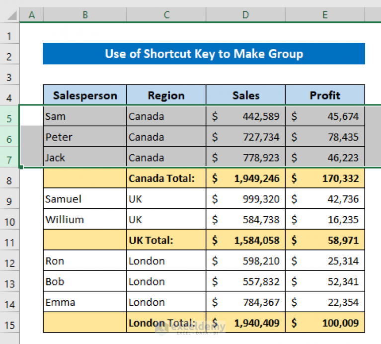 how-to-group-rows-in-excel-with-expand-or-collapse-5-methods