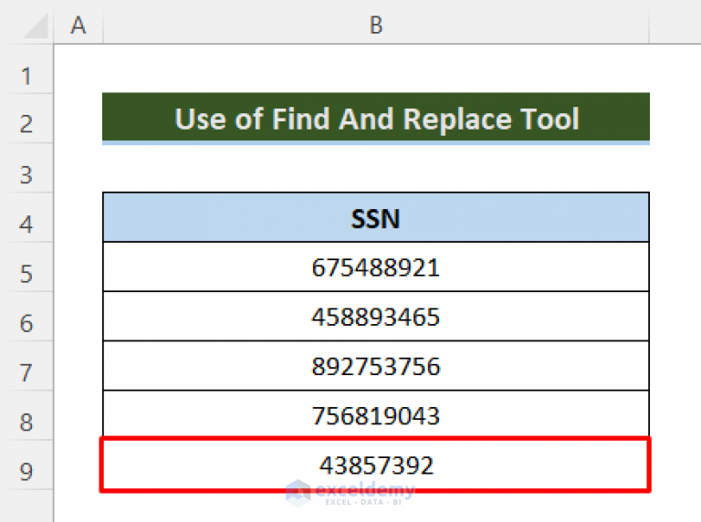 how-to-remove-dashes-from-ssn-in-excel-4-quick-methods