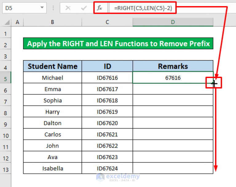 How To Remove Prefix In Excel