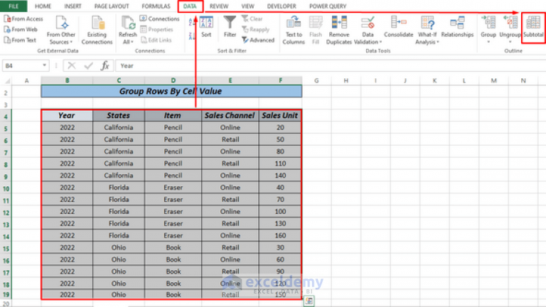 how-to-group-rows-by-cell-value-in-excel-3-simple-ways-exceldemy