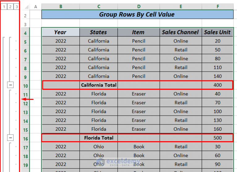 how-to-group-rows-by-cell-value-in-excel-3-simple-ways-exceldemy