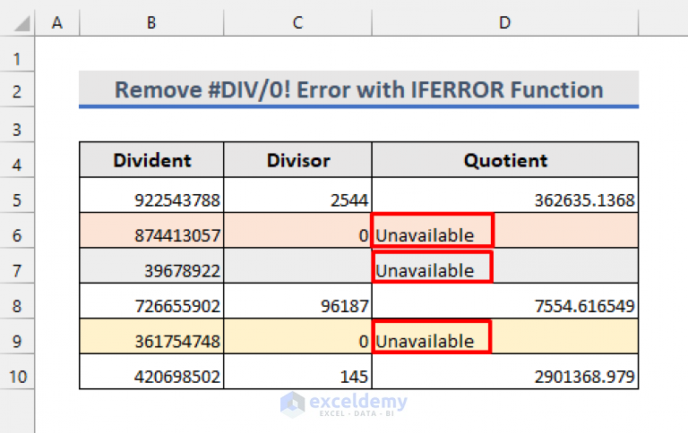 how-to-remove-div-0-error-in-excel-5-methods-exceldemy