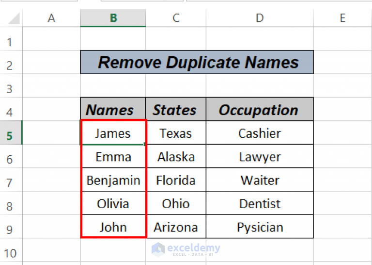 how-to-remove-duplicate-names-in-excel-7-simple-methods