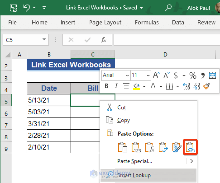 Link Excel Workbooks For Automatic Update 5 Methods Exceldemy 6588