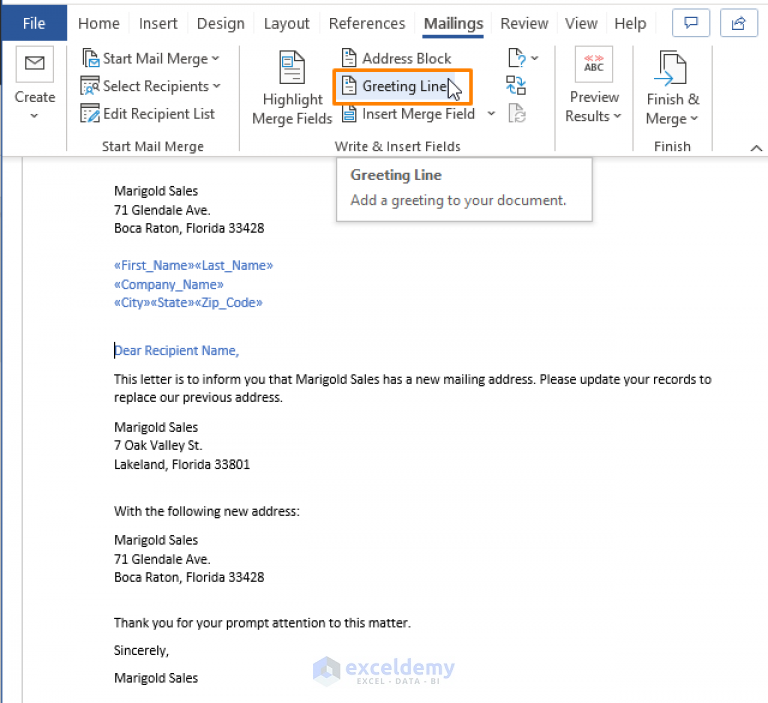 Creating a Mailing List in Excel (2 Methods) - ExcelDemy