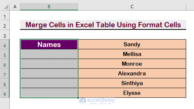How To Merge Cells In Excel Table 7 Ways Exceldemy 8575