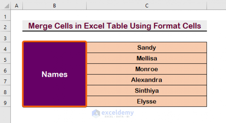 How To Merge Cells In Excel Table 7 Ways Exceldemy 3574