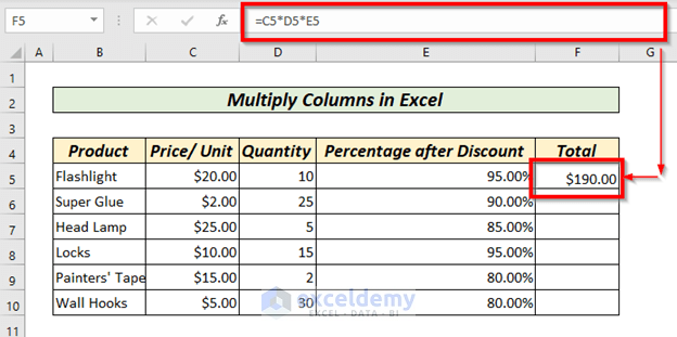 How To Multiply Columns In Excel 9 Useful And Easy Ways Exceldemy 7806