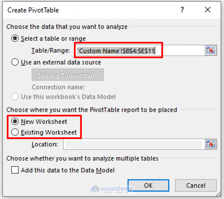  Fixed Pivot Table Field Name Already Exists 2 Quick Methods 