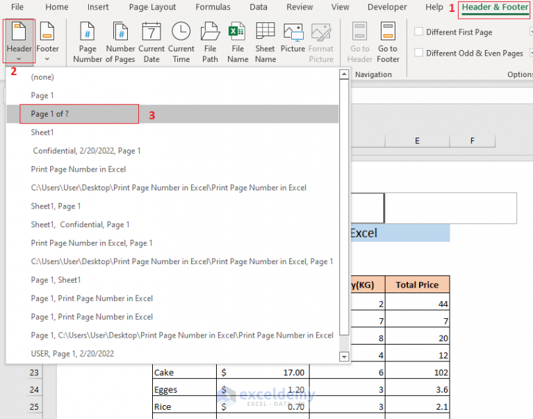 how-to-print-page-number-in-excel-5-easy-ways-exceldemy