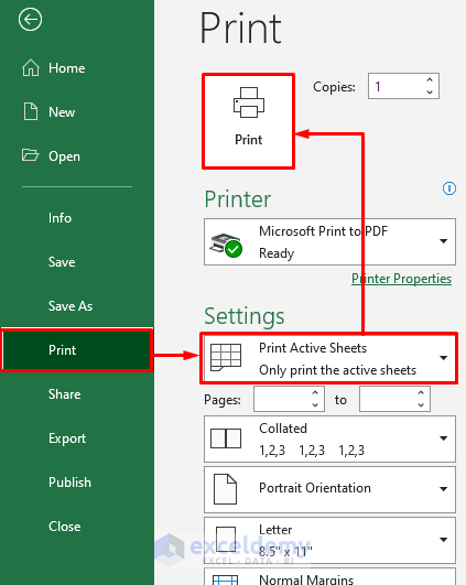 How To Print All Sheets In Excel To Pdf