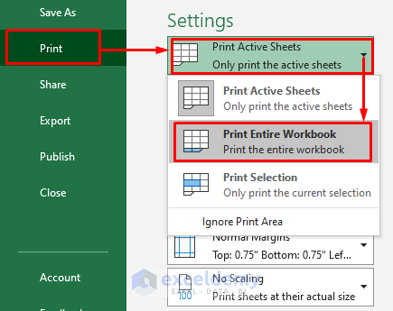 How to Print All Sheets in Excel (3 Methods) - ExcelDemy