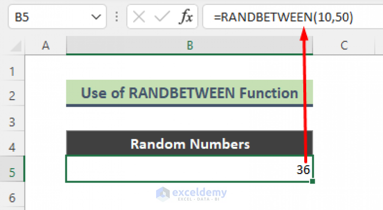 Random Number Generator Between Range In Excel (8 Examples)