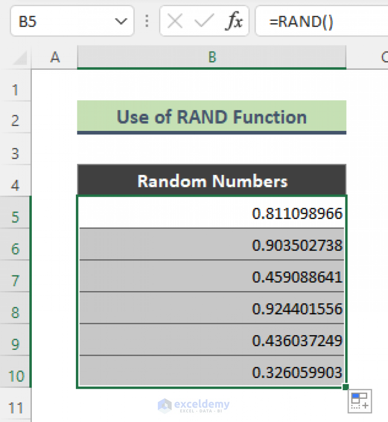 random-number-generator-between-range-in-excel-8-examples