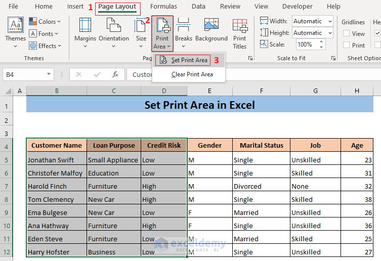 How To Set Print Format In Excel Printable Templates Free