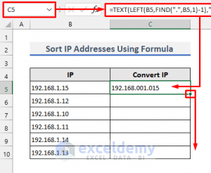 How to Sort IP Address in Excel (6 Methods) - ExcelDemy