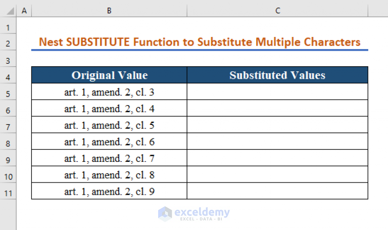 how-to-substitute-multiple-characters-in-excel-6-ways-exceldemy