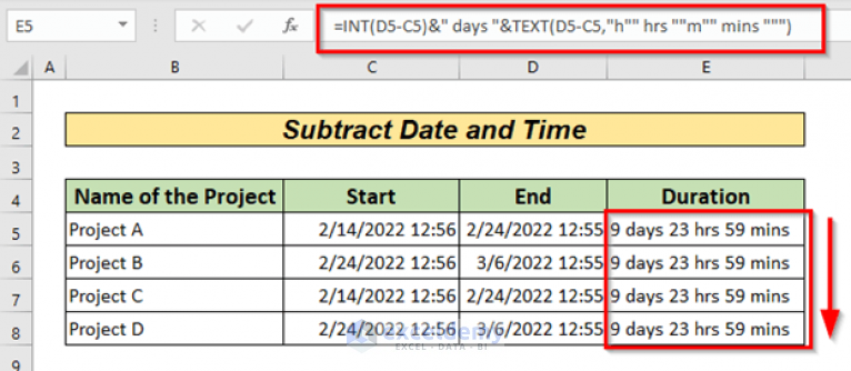 subtract dates in looker table calculations