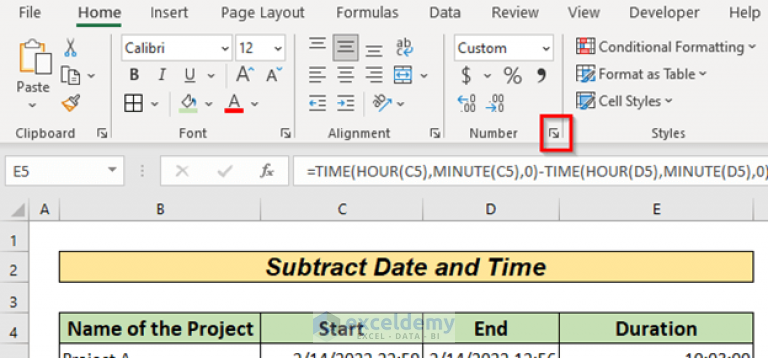 How To Subtract Date And Time In Excel 6 Easy Ways ExcelDemy